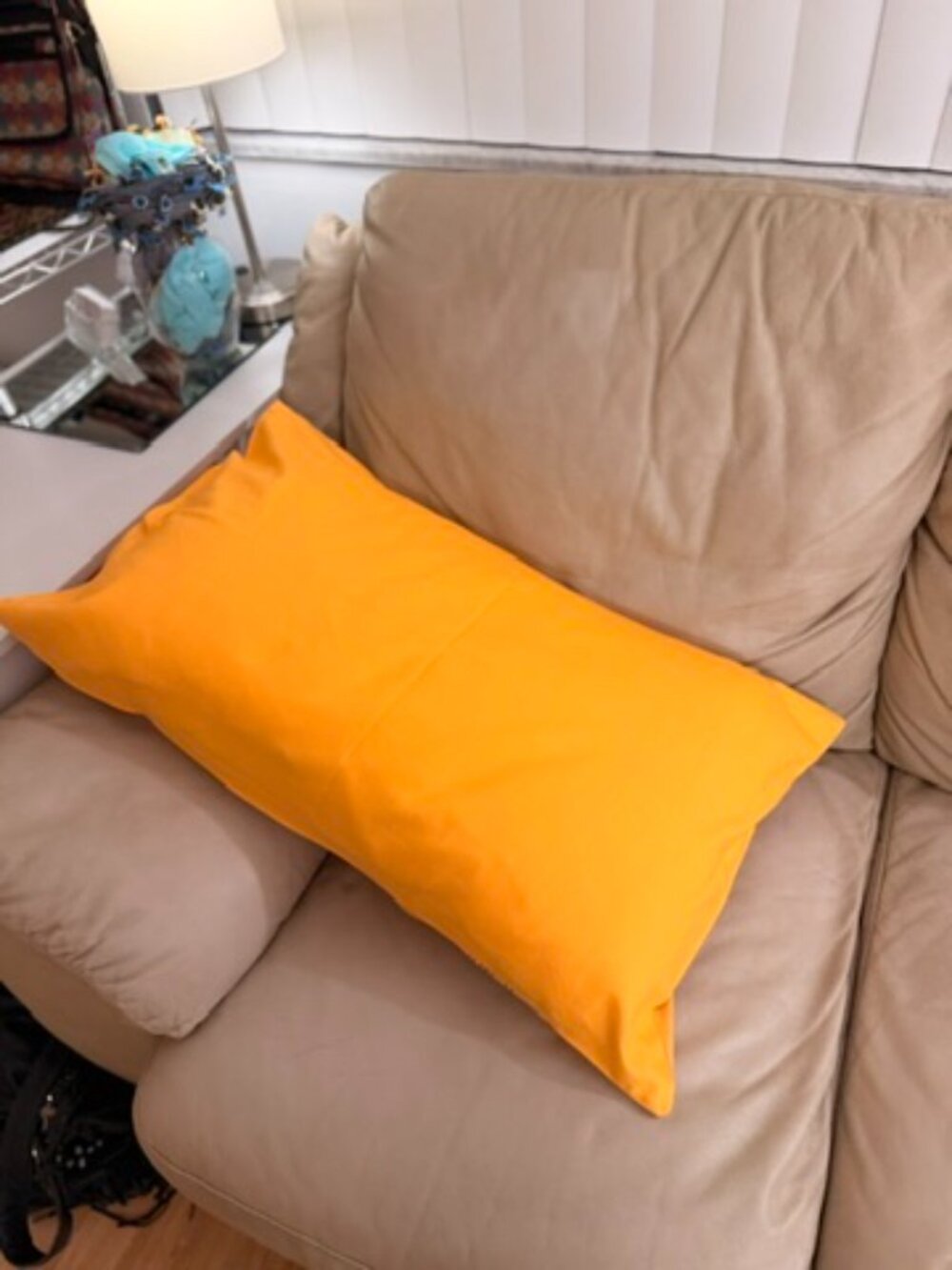 Nepalese Handwoven Golds olds 100% cotton Throw Pillowcase 18" x 29" - Picture 5 of 6